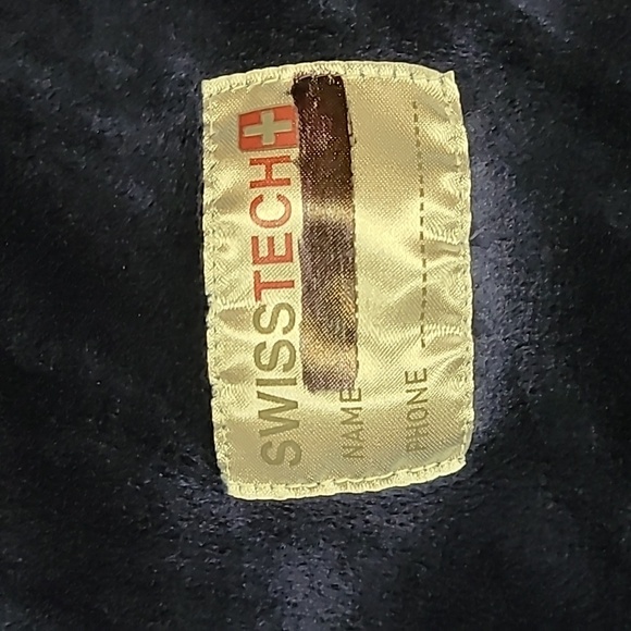 SWISS TECH Girl's Blue Winter Puffer Jacket with Hood - Size Large 10/12 - Picture 12 of 13